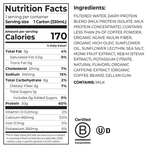30g Protein Shake - Café Latte