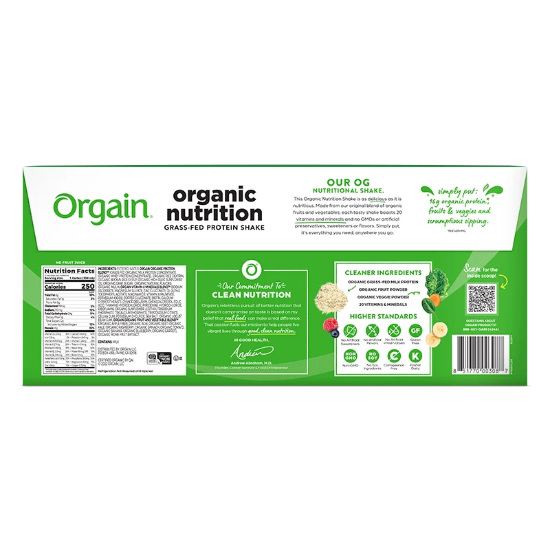 Organic Nutrition Shake - Strawberries & Cream